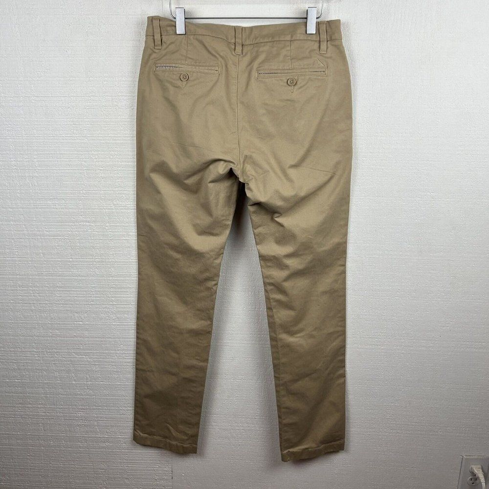 UNTUCKit Pants 30 Mens Tan Classic Chino Straight Leg Cotton Blend St. Clair - Picture 4 of 9
